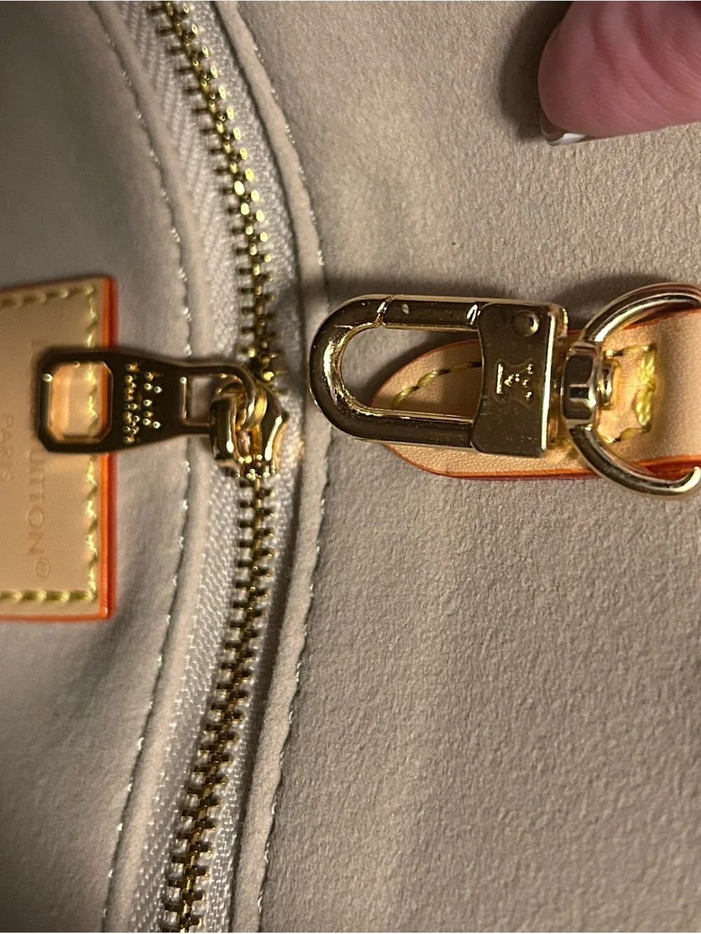 Inspired Beige Monogram Satchel with Multi color scarf, with matching wallet🌟